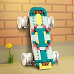 LEGO Creator Retro Paten 31148-8 Yaş ve Üzeri Çocuklar için Mini Kaykay ve Kasetçalar Model Seçenekleri İçeren 3’ü 1 Arada Yaratıcı Oyuncak Yapım Seti, Doğum Günü Hediyesi Fikri (342 Parça)