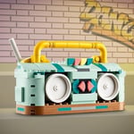 LEGO Creator Retro Paten 31148-8 Yaş ve Üzeri Çocuklar için Mini Kaykay ve Kasetçalar Model Seçenekleri İçeren 3’ü 1 Arada Yaratıcı Oyuncak Yapım Seti, Doğum Günü Hediyesi Fikri (342 Parça)