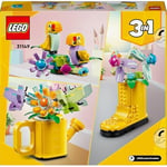 LEGO Creator Sulama Kabında Çiçekler 31149-8 Yaş ve Üzeri Çocuklar için Çizme ve Kuş Modeli Seçenekleri İçeren 3’ü 1 Arada Yaratıcı Oyuncak Yapım Seti, Doğum Günü Hediyesi Fikri (420 Parça)