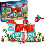 LEGO Disney Lilo ve Stiç Plaj Evi 43268-9 Yaş Üzeri Prenses Seven Kız ve Erkek Çocuklar için 6 Odası ve Çatı Gözlemevi Olan Uzay Gemisi ve 5 Minifigür İçeren Yaratıcı Oyuncak Yapım Seti (834 Parça)