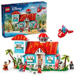 LEGO Disney Lilo ve Stiç Plaj Evi 43268-9 Yaş Üzeri Prenses Seven Kız ve Erkek Çocuklar için 6 Odası ve Çatı Gözlemevi Olan Uzay Gemisi ve 5 Minifigür İçeren Yaratıcı Oyuncak Yapım Seti (834 Parça)
