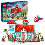 LEGO Disney Lilo ve Stiç Plaj Evi 43268-9 Yaş Üzeri Prenses Seven Kız ve Erkek Çocuklar için 6 Odası ve Çatı Gözlemevi Olan Uzay Gemisi ve 5 Minifigür İçeren Yaratıcı Oyuncak Yapım Seti (834 Parça)