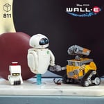 LEGO ǀ Disney ve Pixar WALL-E ve EVE 43279 – Film Sever Yetişkinler için Dekoratif ve Koleksiyonluk Animasyon Film Karakterleri Model Yapım Seti, Yaratıcı Hediye Fikri (811 Parça)