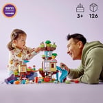 LEGO DUPLO 3’ü 1 Arada Ağaç Ev 10993-3 Yaş ve Üzeri için Yaratıcı Oyuncak Yapım Seti (126 Parça)