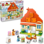 LEGO DUPLO Bluey: Bluey Ailesinin Evi ve Hafıza Oyunu 10459 | 3 Yaş ve Üzeri Çocuklar için İnteraktif Oyun İçeren Eğitici Oyuncak Yapım Seti, Doğum Günü Hediyesi (83 Parça)