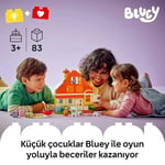 LEGO DUPLO Bluey: Bluey Ailesinin Evi ve Hafıza Oyunu 10459 | 3 Yaş ve Üzeri Çocuklar için İnteraktif Oyun İçeren Eğitici Oyuncak Yapım Seti, Doğum Günü Hediyesi (83 Parça)