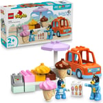 LEGO DUPLO Bluey ile Dondurma Gezisi 10458 | 2 Yaş ve Üzeri Çocuklar için 2 Figür İçeren Oyuncak Yapım Seti, Doğum Günü Hediye Fikri (22 Parça)