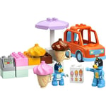 LEGO DUPLO Bluey ile Dondurma Gezisi 10458 | 2 Yaş ve Üzeri Çocuklar için 2 Figür İçeren Oyuncak Yapım Seti, Doğum Günü Hediye Fikri (22 Parça)