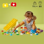 LEGO DUPLO Classic Arabalar ve Kamyonlar Yapım Parçası Kutusu 10439 – 1.5 Yaş ve Üzeri Kız ve Erkek Çocuklar için Eğitici Hediye Fikri, Araç İçeren Yaratıcı Eğlenceli Oyuncak Yapım Seti (80 Parça)