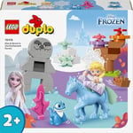 LEGO® DUPLO │ Disney Elsa ve Bruni Büyülü Ormanda 10418, 2 Yaş ve Üzeri Çocuklar için Elsa Mini Bebek Figürü İçeren Eğitici Oyuncak Yapım Seti, 31 Parça