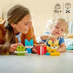 LEGO DUPLO İlk 3'ü 1 Arada Yaratıcı Sevimli Hayvanlar 10477 | 1.5 Yaş ve Üzeri Çocuklar için Kedi ve Tavşan Dahil 8 Hayvan Seçeneği İçeren Oyuncak Yapım Seti, Hediye Fikri (24 Parça)