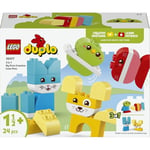 LEGO DUPLO İlk 3'ü 1 Arada Yaratıcı Sevimli Hayvanlar 10477 | 1.5 Yaş ve Üzeri Çocuklar için Kedi ve Tavşan Dahil 8 Hayvan Seçeneği İçeren Oyuncak Yapım Seti, Hediye Fikri (24 Parça)