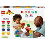 LEGO DUPLO İlk Büyük Duygularım 10415-1 Buçuk Yaş ve Üzeri Çocuklar için Kişiselleştirilebilir Eğitici Oyuncak Yapım Seti, Doğum Günü Hediyesi Fikri (23 Parça)