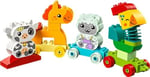 LEGO DUPLO İlk Hayvan Trenim 10412 – 1.5 Yaş ve Üzeri Çocuklar için Doğum Günü Hediyesi Fikri, Tekerlekli Oyuncak Tren ve 4 İnşa Edilebilen Hayvan Figürü İçeren Eğitici Oyuncak Yapım Seti (19 Parça)