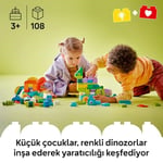 LEGO DUPLO Kasabası 3’ü 1 Arada Tekerlekli Dinozorlar 10451 | 3 Yaş ve Üzeri Çocuklar için Dinozor Figürleri İçeren Eğitici Oyuncak Yapım Seti, Hediye Fikri (108 Parça)