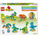 LEGO DUPLO Kasabası 3’ü 1 Arada Tekerlekli Dinozorlar 10451 | 3 Yaş ve Üzeri Çocuklar için Dinozor Figürleri İçeren Eğitici Oyuncak Yapım Seti, Hediye Fikri (108 Parça)