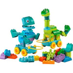 LEGO DUPLO Kasabası 3’ü 1 Arada Tekerlekli Dinozorlar 10451 | 3 Yaş ve Üzeri Çocuklar için Dinozor Figürleri İçeren Eğitici Oyuncak Yapım Seti, Hediye Fikri (108 Parça)