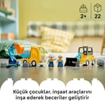 LEGO DUPLO Kasabası 3'ü 1 Arada İnşaat Araçları 10475 | 2 Yaş ve Üzeri Çocuklar için İnşaatçı Figürü İçeren Eğitici Oyuncak Yapım Seti, Hediye Fikri (22 Parça)
