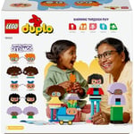 LEGO DUPLO Kasabası İnşa Edilebilen Duygulu İnsanlar 10423-3 Yaş ve Üzeri Çocuklar için Eğitici Oyuncak Yapım Seti, Doğum Günü Hediyesi Fikri (71 Parça)