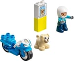 LEGO DUPLO Kurtarma Polis Motosikleti 10967 – 2 Yaş ve Üzeri Çocuklar için Eğitici Hediye Fikri, Motosiklet ile Polis Memuru ve Köpek Minifigürleri İçeren Yaratıcı Oyuncak Yapım Seti (5 Parça)