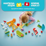 LEGO DUPLO Peppa Pig Lunapark 10453 | 2 Yaş ve Üzeri Çocuklar için Kedi ve Köpek Dahil 3 Figür İçeren Eğitici Oyuncak Yapım Seti, Hediye Fikri (53 Parça)