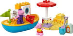 LEGO DUPLO Peppa Pig Tekne Gezisi 10432-2 Yaş ve Üzeri Çocuklar için Peppa Pig Minifigürü İçeren Eğitici Oyuncak Yapım Seti (23 Parça)