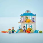 LEGO DUPLO Town İlk Doktor Ziyareti 10449-2 Yaş ve Üzeri Küçük Çocuklar İçin Eğitici ve Yaratıcı Oyuncak Yapım Seti (65 Parça)