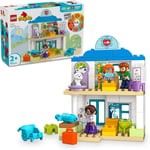 LEGO DUPLO Town İlk Doktor Ziyareti 10449-2 Yaş ve Üzeri Küçük Çocuklar İçin Eğitici ve Yaratıcı Oyuncak Yapım Seti (65 Parça)