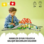 LEGO DUPLO Town Tren Köprüsü ve Rayları Ek Seti 10426 | 2 Yaş ve Üzeri Erkek ve Kız Çocuklar için İnşa Edilebilir Eğitici Oyuncak Yapım Seti, Hediye Fikri (42 Parça)
