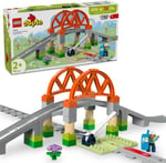 LEGO DUPLO Town Tren Köprüsü ve Rayları Ek Seti 10426 | 2 Yaş ve Üzeri Erkek ve Kız Çocuklar için İnşa Edilebilir Eğitici Oyuncak Yapım Seti, Hediye Fikri (42 Parça)