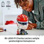 LEGO Editions Scuderia Ferrari HP Charles Leclerc Kaskı 43014 | 14 Yaş ve Üzeri Çocuklar için Minifigür ve İmzalı Markalı Levha İçeren Yaratıcı Oyuncak Yapım Seti, Hediye Fikri (886 Parça)