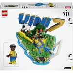 LEGO Editions Vini Jr. – Unutulmaz Futbol Anları 43027 | 10 Yaş ve Üzeri Çocuklar için Minifigür ve Koleksiyonluk Levha İçeren Oyuncak Yapım Seti, Hediye Fikri (510 Parça)