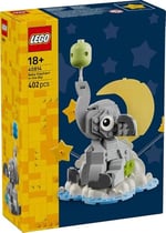 LEGO Gökyüzündeki Yavru Fil 40814 – Yetişkinler için Bulut Tabanı Üzerinde İnşa Edilebilen Yavru Fil İçeren Dekoratif Model Yapım Seti, Cinsiyet Açıklama Partisi veya Hatıra Hediyesi Fikri (402 Parça)