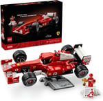 LEGO Icons Ferrari F2004 ve Michael Schumacher 11375 | Yetişkinler için Sergileme Standı ve Minifigür İçeren Dekoratif Model Yapım Seti, Hediye Fikri (735 Parça)