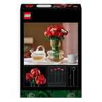 LEGO Icons Gül Buketi 10328 - Yetişkinler için Dekoratif, Koleksiyonluk ve Sergilenebilir Yaratıcı Çiçek Model Yapım Seti, Doğum Günü Hediyesi Fikri (822 Parça)