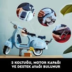 LEGO® ICONS Vespa 125 10298 - Yetişkinler için Klasik bir İtalyan Simgesinin Detaylı ve Sergilenebilir Model Yapım Seti (1106 Parça)