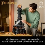 LEGO Icons Yüzüklerin Efendisi: Barad-dûr 10333 | Yetişkinler için Sauron ve Frodo Minifigürleri İçeren Film Hatırası Modeli Yapım Seti, Hediye Fikri (5471 Parça)