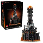LEGO Icons Yüzüklerin Efendisi: Barad-dûr 10333 | Yetişkinler için Sauron ve Frodo Minifigürleri İçeren Film Hatırası Modeli Yapım Seti, Hediye Fikri (5471 Parça)