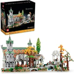 LEGO Icons YÜZÜKLERİN EFENDİSİ: RIVENDELL 10316 - Yetişkinler için Hediye Fikri, Frodo, Sam, Bilbo Baggins, Boromir, Legolas ve Gri Gandalf Dahil 15 Minifigür İçeren Model Yapım Seti (6167 Parça)