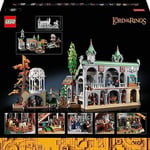LEGO Icons YÜZÜKLERİN EFENDİSİ: RIVENDELL 10316 - Yetişkinler için Hediye Fikri, Frodo, Sam, Bilbo Baggins, Boromir, Legolas ve Gri Gandalf Dahil 15 Minifigür İçeren Model Yapım Seti (6167 Parça)