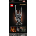 LEGO Icons Yüzüklerin Efendisi: Sauron'un Miğferi 11373 | Yetişkinler için Minifigür ve Sergileme Standı İçeren Dekoratif Model Yapım Seti, Hediye Fikri (538 Parça)