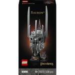 LEGO Icons Yüzüklerin Efendisi: Sauron'un Miğferi 11373 | Yetişkinler için Minifigür ve Sergileme Standı İçeren Dekoratif Model Yapım Seti, Hediye Fikri (538 Parça)