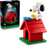 LEGO Ideas Peanuts: Snoopy’nin Köpek Kulübesi 21368 | Yetişkinler için Duruşu Ayarlanabilir Snoopy Figürü İçeren Koleksiyonluk Dekoratif Model Yapım Seti, Hediye Fikri (964 Parça)