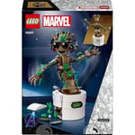 LEGO Marvel Dans Eden Groot 76297 – 10 Yaş ve Üzeri Süper Kahraman Severler İçin Hareketli Galaksinin Koruyucuları Karakteri İçeren Yaratıcı Oyuncak Model Yapım Seti (459 Parça)