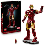 LEGO Marvel Iron Man Mark 3 Koleksiyoncu Versiyonu 76344 | Yetişkinler için Duruşu Ayarlanabilir Iron Man Minifigürü İçeren Model Yapım Seti, Hediye Fikri (1297 Parça)