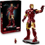 LEGO Marvel Iron Man Mark 3 Koleksiyoncu Versiyonu 76344 | Yetişkinler için Duruşu Ayarlanabilir Iron Man Minifigürü İçeren Model Yapım Seti, Hediye Fikri (1297 Parça)