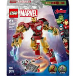 LEGO Marvel Iron Man Robotu, Ultron’a Karşı 76307-6 Yaş ve Üzeri Süper Kahraman Sevenler için Yaratıcı Oyuncak Yapım Seti, Doğum Günü Hediyesi (101 Parça)