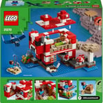 LEGO Minecraft Moshroom Evi 21270 – 8 Yaş ve Üzeri Erkek ve Kız Çocuklar için Mantar Tarlaları, Steve Figürü ve Yaratıklar İçeren Rol Yapım Oyuncağı Yapım Seti, Doğum Günü Hediyesi Fikri (500 Parça)
