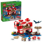 LEGO Minecraft Moshroom Evi 21270 – 8 Yaş ve Üzeri Erkek ve Kız Çocuklar için Mantar Tarlaları, Steve Figürü ve Yaratıklar İçeren Rol Yapım Oyuncağı Yapım Seti, Doğum Günü Hediyesi Fikri (500 Parça)