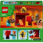 LEGO Minecraft Nether Lav Savaşı 21266 – Çocuklar için Alex Figürü, Yaratıklar, Wither Skeleton, Kılıç ve Döndürülen Blaze İçeren Yapım Seti, 6 Yaş ve Üzeri Kız ve Erkekler için Doğum Günü Hediyesi